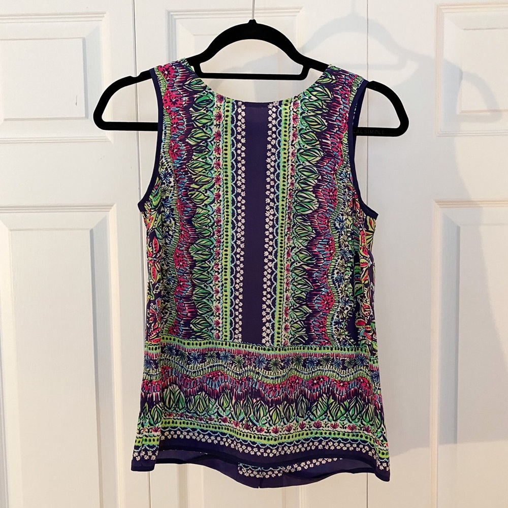 Lilly Pulitzer 100% Silk Tank